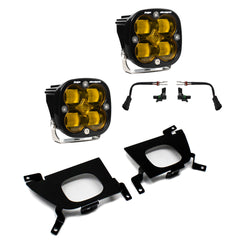 Baja Designs Squadron SAE Fog Pocket Kit - 2019-2022 Silverado 1500 / 2020-2022 2500HD/3500HD (SAE Fog, Baja Amber)