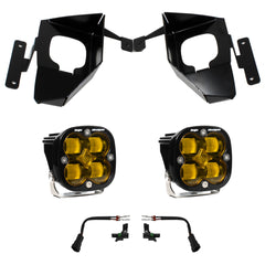 Baja Designs Squadron SAE Fog Pocket Kit - 2016-2018 Silverado 1500 (SAE Fog, Baja Amber)