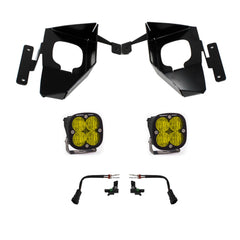 Baja Designs Squadron Sport Fog Pocket Kit - 2016-2018 Silverado 1500 (Wide Cornering, Baja Amber)