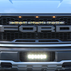 Baja Designs OnX6+ 10 Inch LED Light Bar Grille Lower Kit - '17-20 F-150 Raptor (Driving/Combo - Clear)