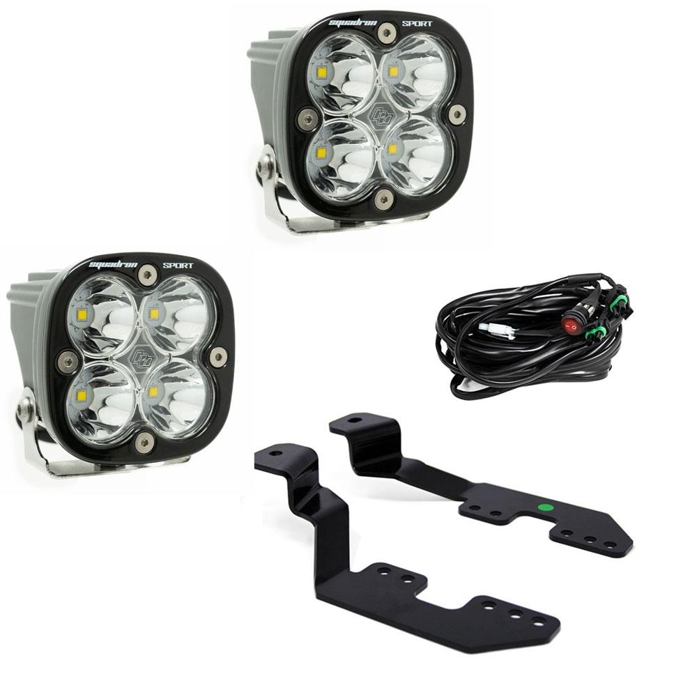 Baja Designs Squadron Sport A-Pillar Kit - '14-18 Silverado/Sierra 1500 - '15-19 Colorado/Canyon (Spot - Clear)
