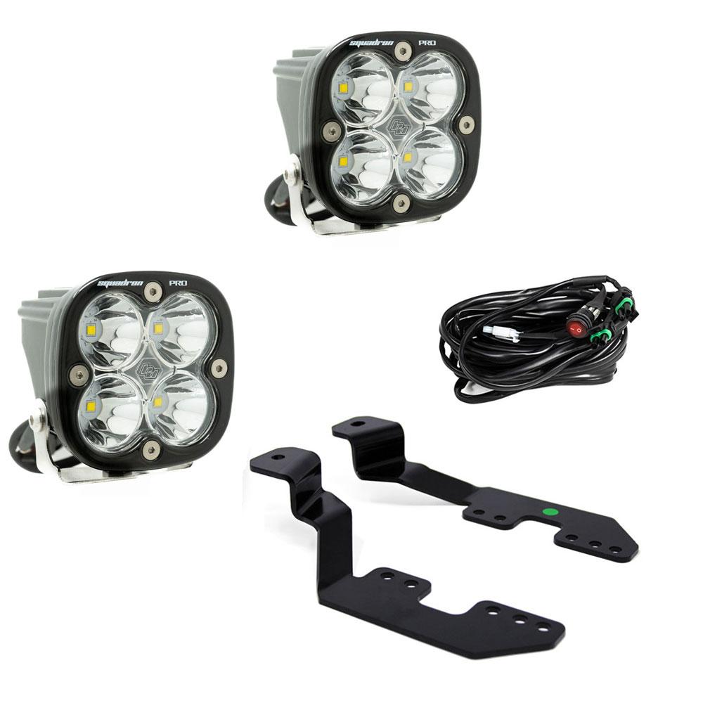 Baja Designs Squadron Pro A-Pillar Kit - '14-18 Silverado/Sierra 1500 - '15-19 Colorado/Canyon (Spot - Clear)
