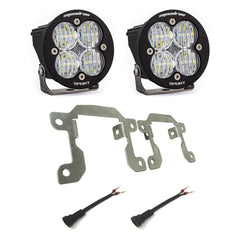 Baja Designs Squadron Sport Fog Pocket Kit - '19-23 Ranger - '21-25 Bronco w/ OE Plastic Bumper (Wide Cornering - Clear)