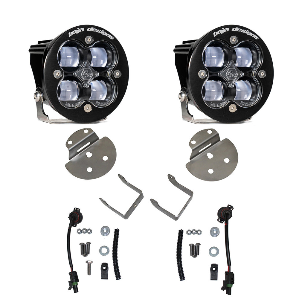 Baja Designs Squadron SAE Fog Pocket Kit - '15-19 Colorado/Canyon / Silverado/Sierra 2500HD/3500HD (SAE Fog - Clear)