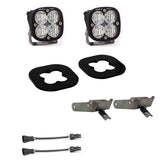 Squadron Sport Fog Pocket Kit - '11-16 F-250/350 Super Duty (Wide Cornering; Clear)