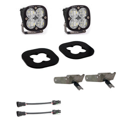 Baja Designs Squadron Pro Fog Pocket Kit - '11-16 F-250/350 Super Duty (Wide Cornering - Clear)
