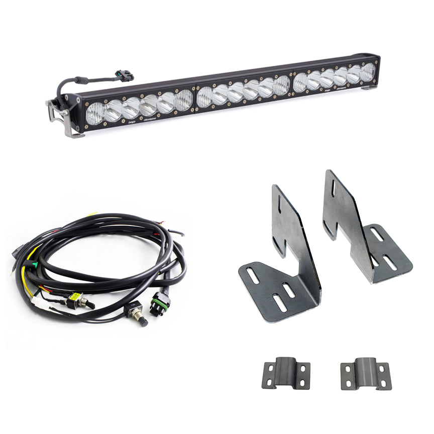 Baja Designs OnX6+ 30 Inch LED Light Bar Grille Kit - '18-19 Sierra 2500HD/3500HD (Driving/Combo - Clear)