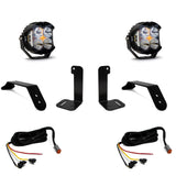 LP4 Pro Bumper Kit - '20-26 Gladiator / '18-26 Wrangler JL; w/ OE Plastic Bumper (Driving/Combo; Clear; Upfitt