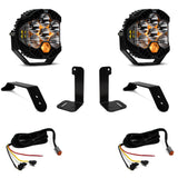 LP6 Pro Bumper Kit - '20-26 Gladiator / '18-26 Wrangler JL; w/ OE Plastic Bumper (Driving/Combo; Clear; Upfitt