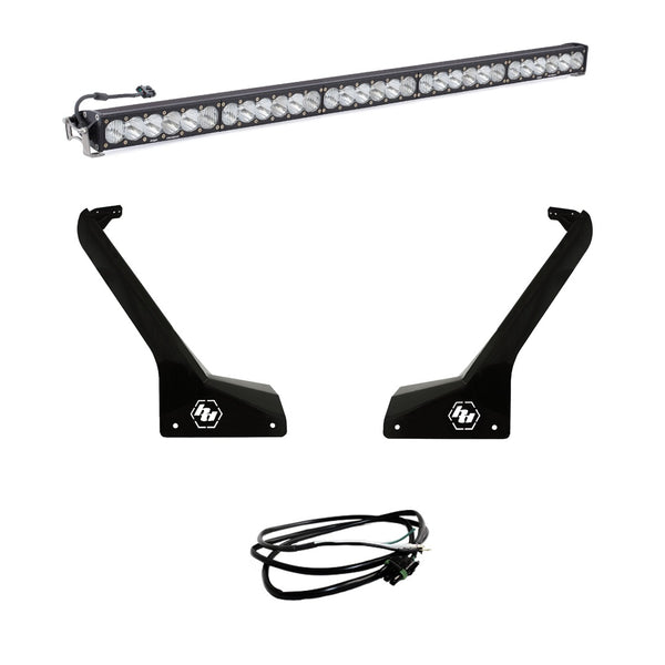 Baja Designs OnX6+ 50 Inch Roof Mount Kit - '20-26 Gladiator / '18-26 Wrangler J - Exc. Rubicon 392L (Driving/Combo - Clear