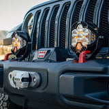 LP6 Pro Bumper Kit - '20-26 Gladiator / '18-26 Wrangler JL; w/ OE Steel Bumper (Driving/Combo; Clear; Toggle W