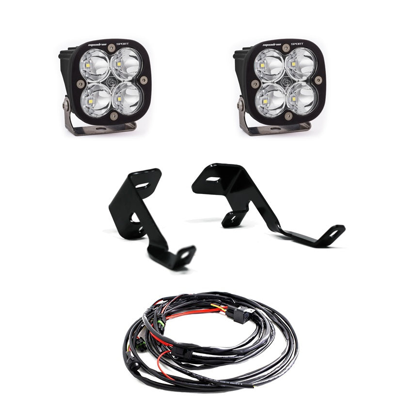 Baja Designs Squadron Sport A-Pillar Kit - '17-21 F-150 Raptor (High Speed Sport - Clear)