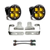 Squadron-R SAE Fog Pocket Kit - '20-26 Gladiator / '18-26 Wrangler JL; w/ OE Sport Bumper (SAE Fog; Baja Amber