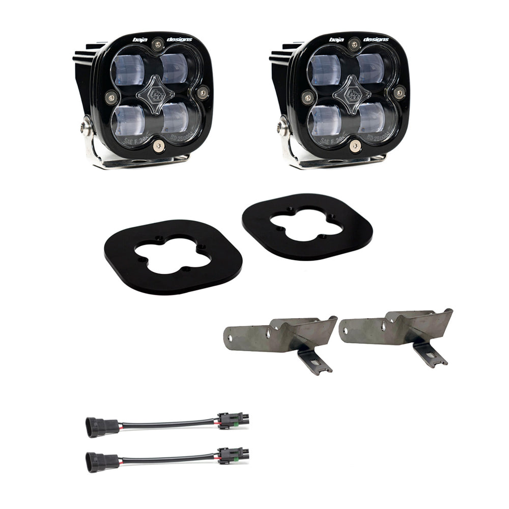 Baja Designs Squadron SAE Fog Pocket Kit - '11-16 F-250/350 Super Duty (SAE Fog - Clear)