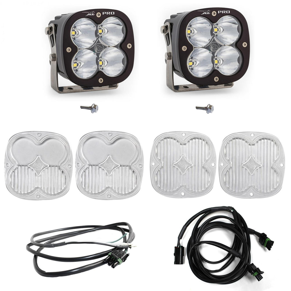 Baja Designs XL Pro A-Pillar Kit - '21-26 Bronco - '22-26 Bronco Raptor (Spot - Clear - Upfitter Wiring)