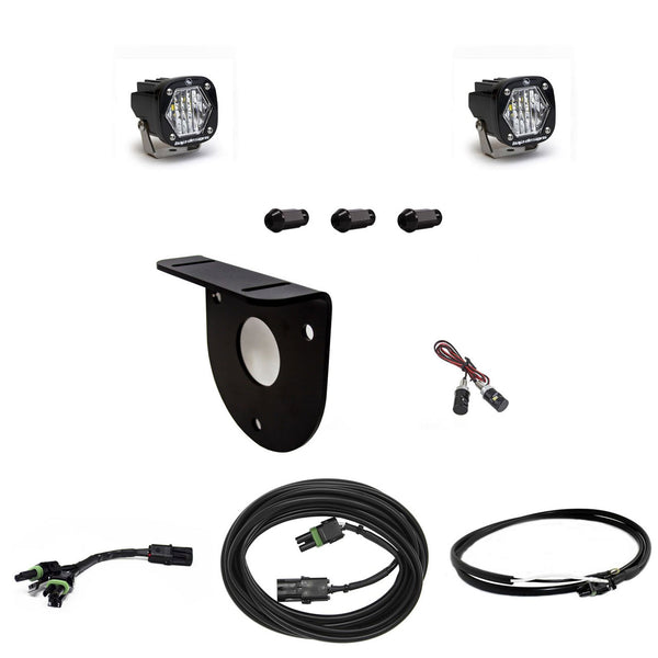Baja Designs S1 Dual Reverse Kit - '21-26 Bronco (Multi-Pattern - Clear - Upfitter Wiring - No License Plate Mount)