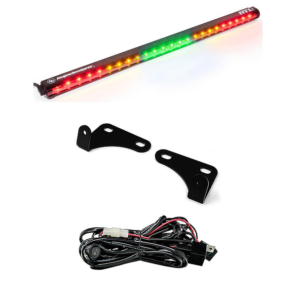 Baja Designs RTL 30 Inch Rear Light Kit - '15-18 RZR - w/ 2-Seats (Green - No Turn Signal)