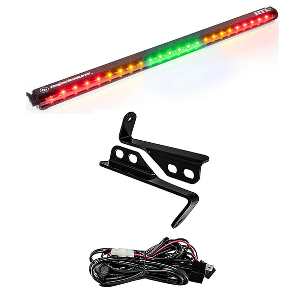 Baja Designs RTL 30 Inch Rear Light Kit - '15-18 RZR - w/ 4-Seats (Green - No Turn Signal)