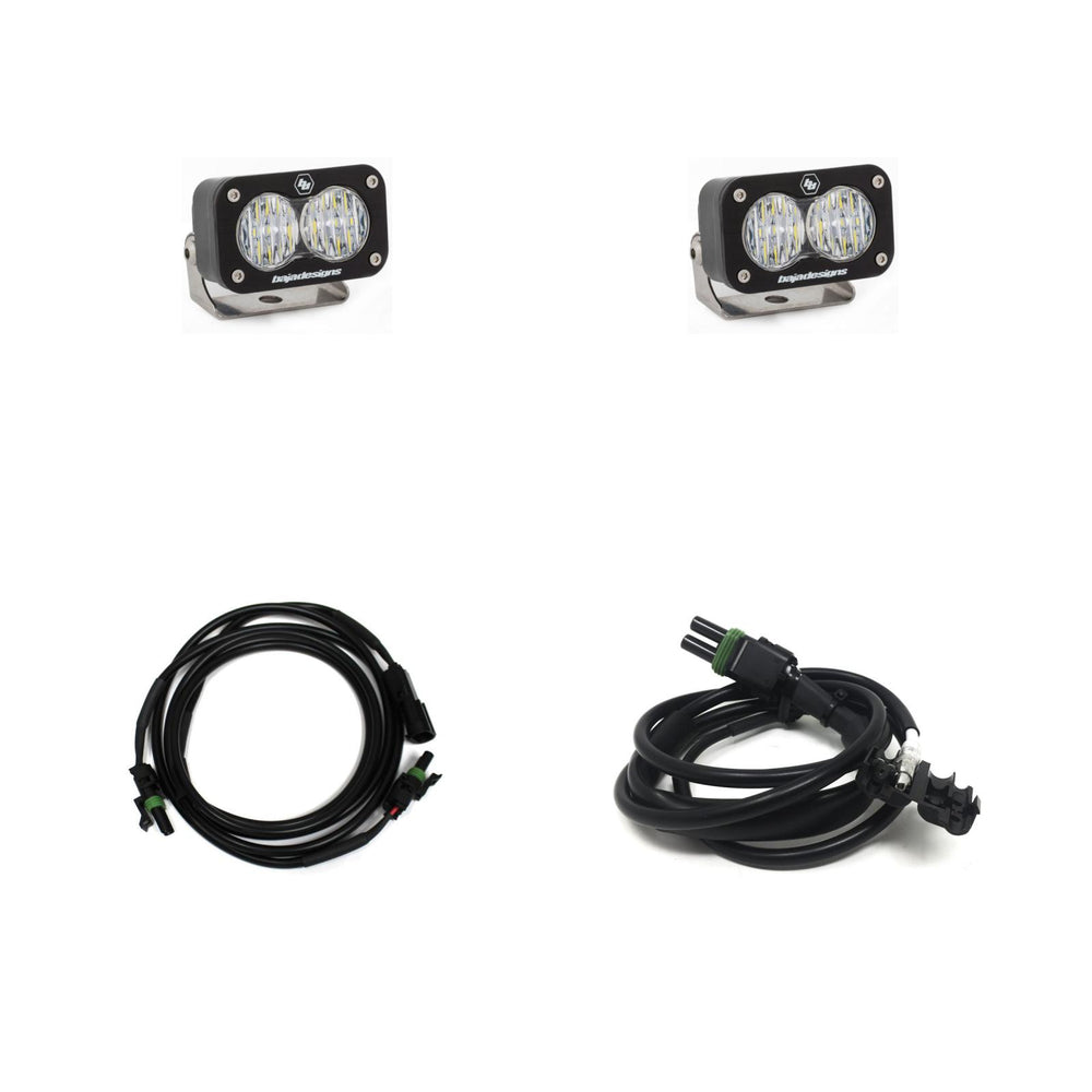 Baja Designs S2 Sport Dual Reverse Kit - GMC Sierra 1500 2019-26 - 2500HD/3500HD 2020-23 (Wide Cornering - Clear)