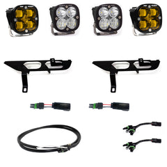 Baja Designs Squadron SAE/Sport Fog Pocket Kit - '21-22 F-150 w/ DRL (SAE Fog - Clear - Upfitter Wiring)