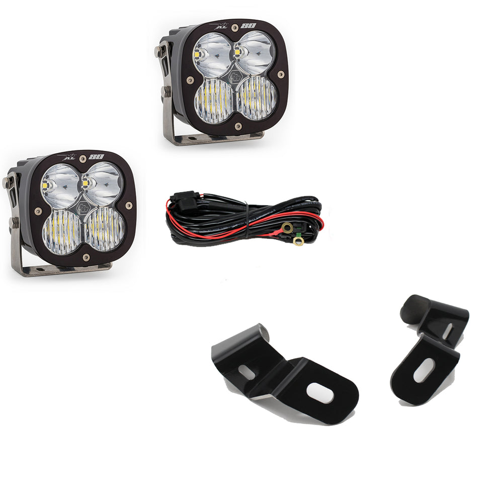 Baja Designs XL80 A-Pillar Kit - 2019-2026 2500/3500 (Driving/Combo, Clear)
