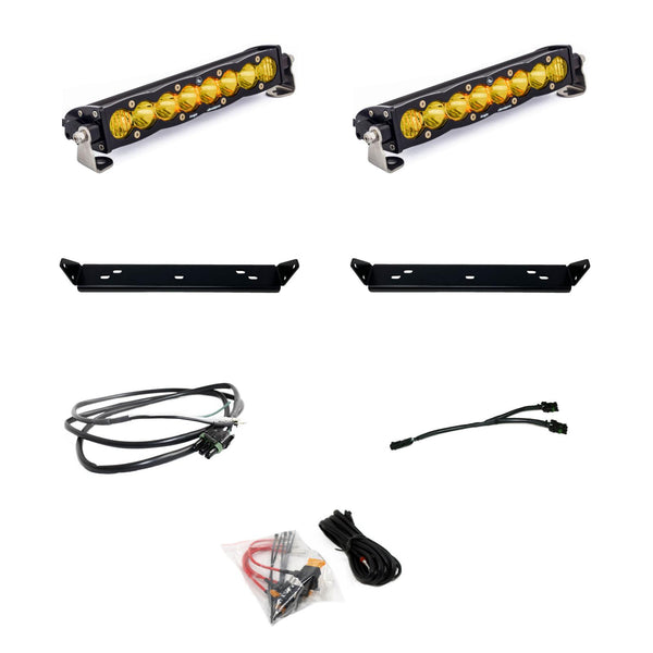 S8 10 Inch Dual Behind Grille Kit - '21-26 F-150 Raptor, '24-26 Raptor 37/R (Driving/Combo - Baja Amber)