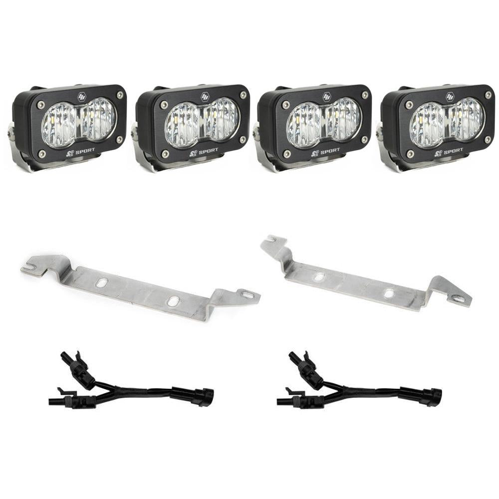 Baja Designs S2 Sport Fog Pocket Kit - '22-26 Tundra (Wide Cornering - Clear) — 2022-2026 Toyota Tundra