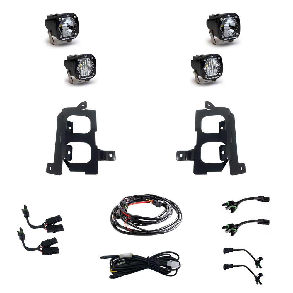 Baja Designs S1 Dual Fog Pocket Kit - '19-22 Sierra 1500