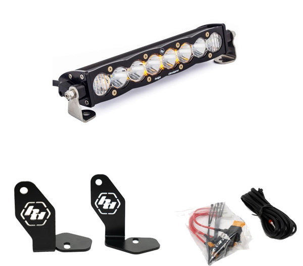 Baja Designs Polaris RZR Pro R S8 10" Hood Mount Kit, Clear