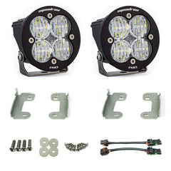Baja Designs Jeep JK Squadron-R Pro Fog Pocket Light Kit - Jeep 2007-09 Wrangler JK - NOTE: w/ Standard OE Bumper (Clear)