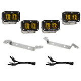Baja Designs 2022-26 Toyota Tundra S2 SAE Amber,OEM Fog Replacement Kit (448167) — angle