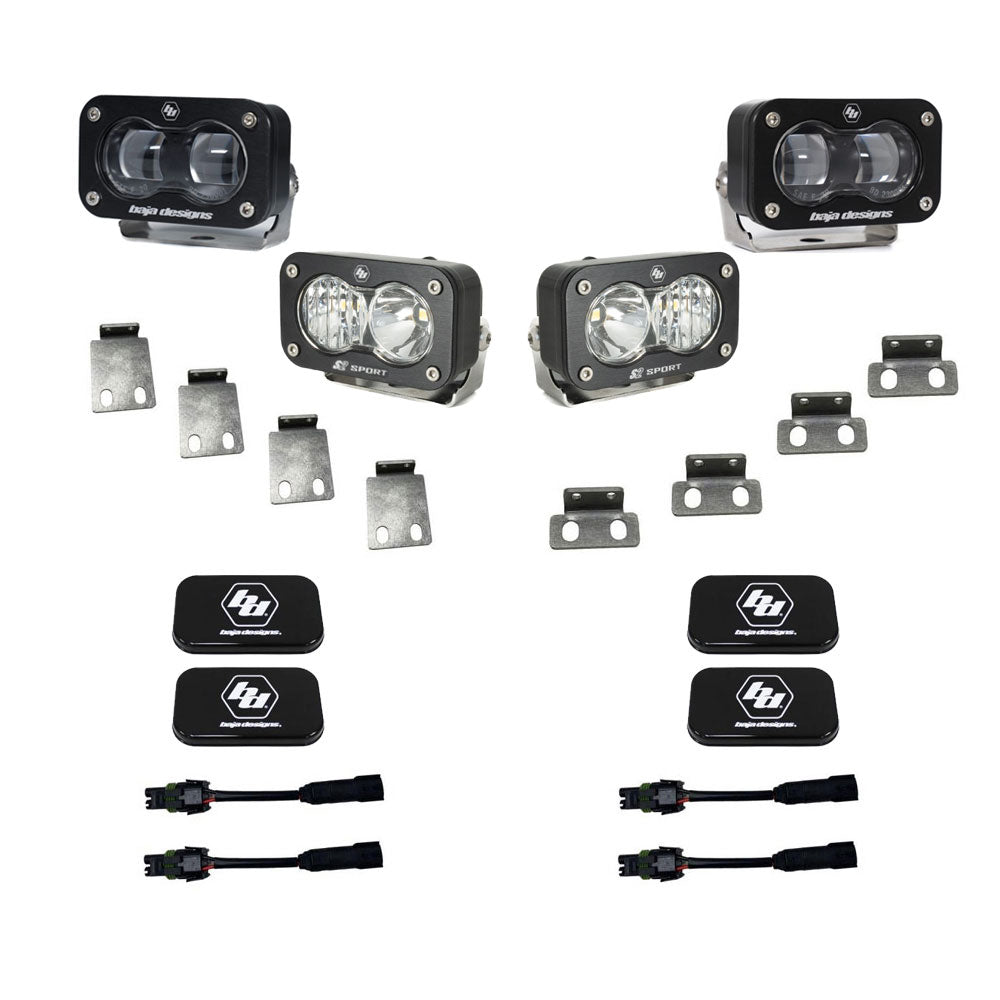 Baja Designs S2 SAE/S2 Sport Fog Pocket Kits - Ford 2021-2026 F-150 Raptor, 2023-2026 Bronco Raptor, 2024-2026 F-150 Raptor 37/R