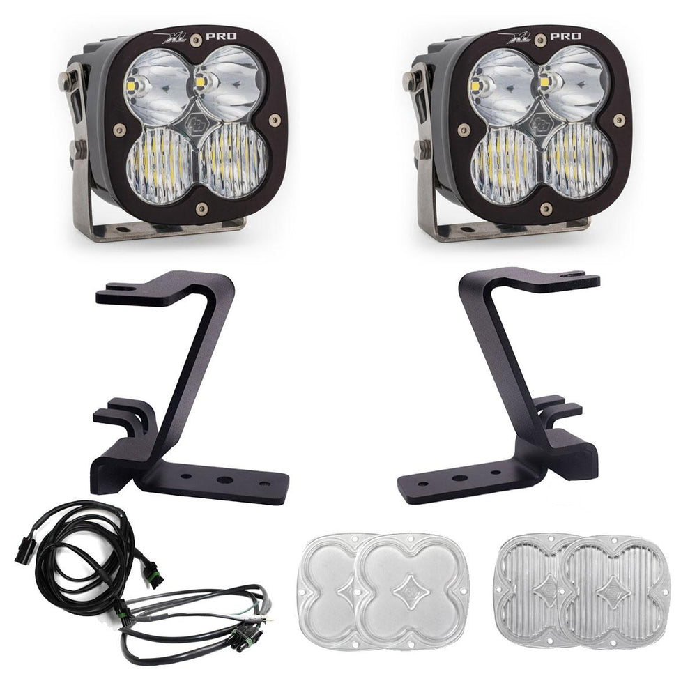 Baja Designs XL Pro A-Pillar Kit - 2023-26 Ford F-250/350 Super Duty (Driving/Combo - Clear - Upfitter Wiring)