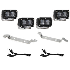 Baja Designs S2 SAE OEM Fog Light Replacement Kit - 2024-2026 Toyota Tacoma (SAE Spot - Clear)