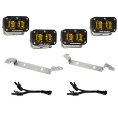 S2 SAE OEM Fog Light Replacement Kit - 2024-2026 Toyota Tacoma (SAE Spot - Baja Amber)