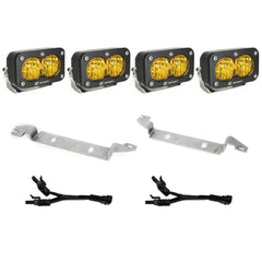 S2 Sport Dual Fog Pocket Light Kit - 2024-2026 Tacoma (Wide Cornering - Baja Amber)