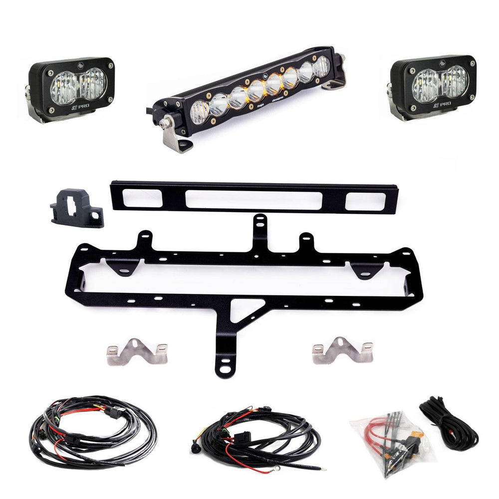 Baja Designs Toyota S8 10" Light Bar / S2 Pro Grille Conversion Light Kit - 2024-2026 Toyota Tacoma (Clear)