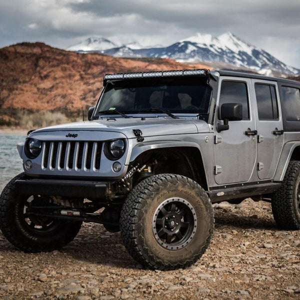 Baja Designs OnX6+ 50 Inch Roof Mount Kit - '07-18 Wrangler JK (Driving/Combo - Clear)