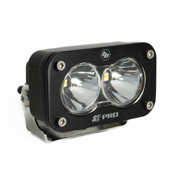 Baja Designs S2 Pro Black LED Light Pod (Spot; Clear)