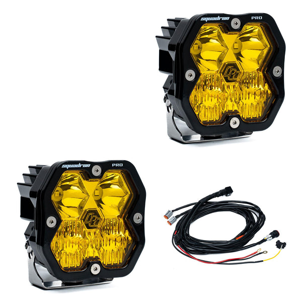 Baja Designs Squadron 2.0 Pro Pair LED Driving/Combo Baja Amber
