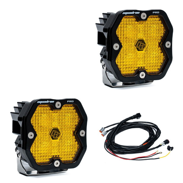 Baja Designs Squadron 2.0 Pro Pair LED Work/Scene Baja Amber