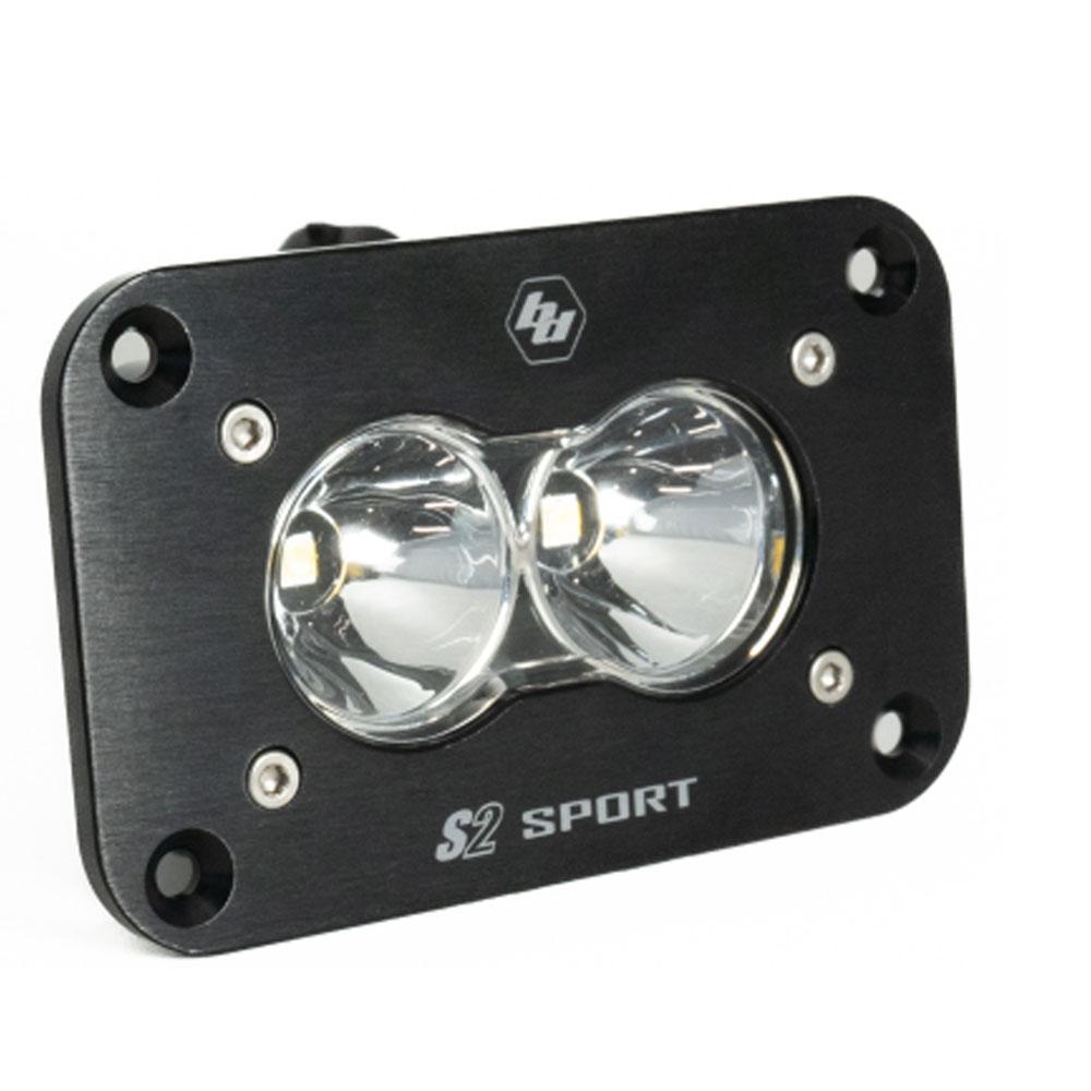 Baja Designs S2 Sport Black Flush Mount LED Light Pod (Spot - Clear)