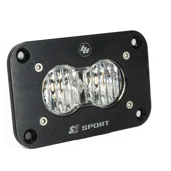 Baja Designs S2 Sport Black Flush Mount LED Light Pod (Wide Cornering - Clear)