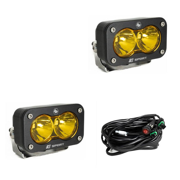 Baja Designs S2 Sport Pair Spot LED Amber