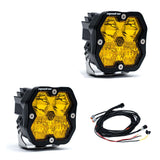 Squadron 2.0 Sport, Pair, LED Driving/Combo, Baja Amber (5578132) — angle