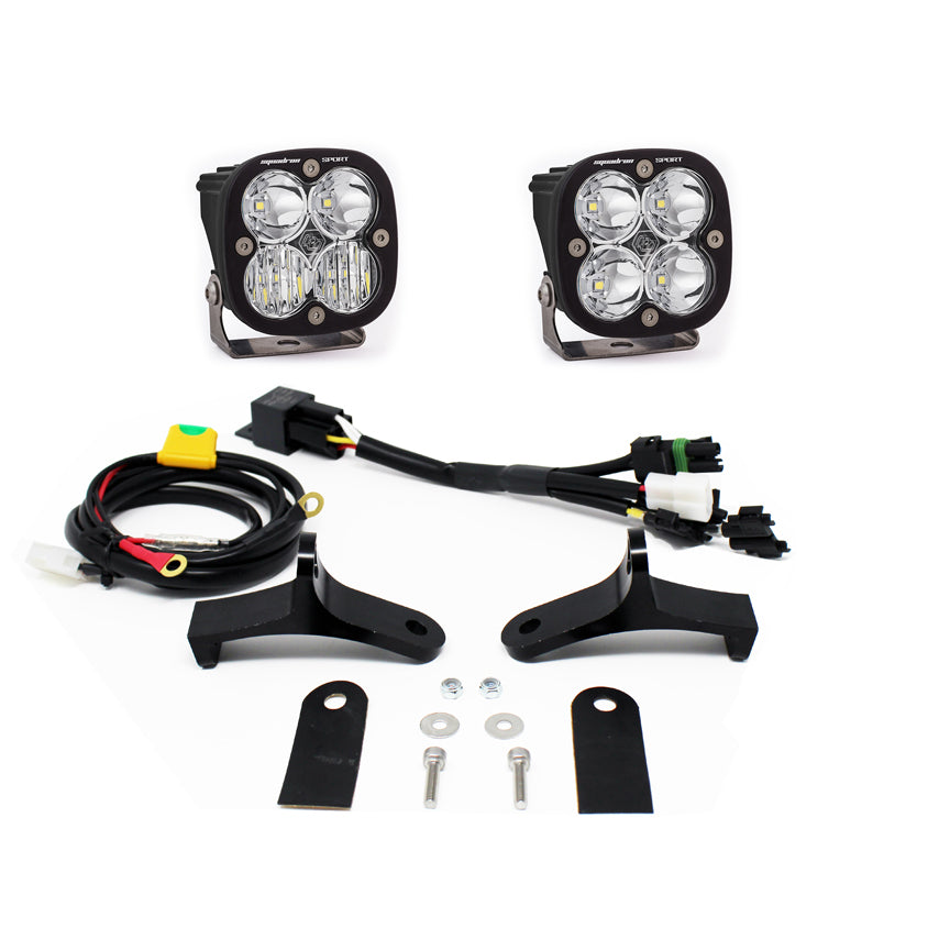 Baja Designs Squadron Sport Side Headlight Kit - '04-11 V-Strom DL650/A - '02-12 V-Strom DL1000 (Driving/Combo - Clear)