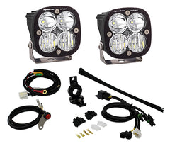 Baja Designs Adventure Bike Squadron Sport Auxiliary Light Kit (Driving/Combo - Clear - 7/8 Inch Mount)