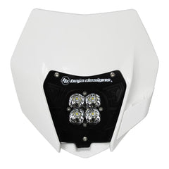 Baja Designs Squadron Sport (A/C) Headlight Kit w/ Shell - '13-16 200 XC-W/250 SX/250 XC/300 XC (Spot - Clear)