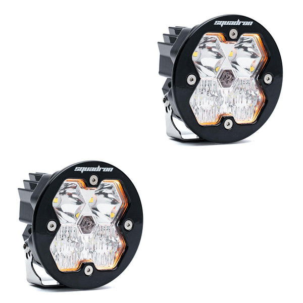 Baja Designs Squadronr 2.0 Sport à DEL (paire), faisceau route/combiné, sans faisceau de câblage