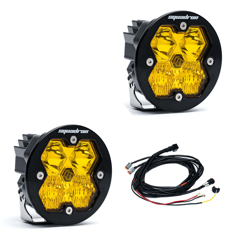 Baja Designs Squadronr 2.0 Sport Pair LED Driving/Combo Baja Amber